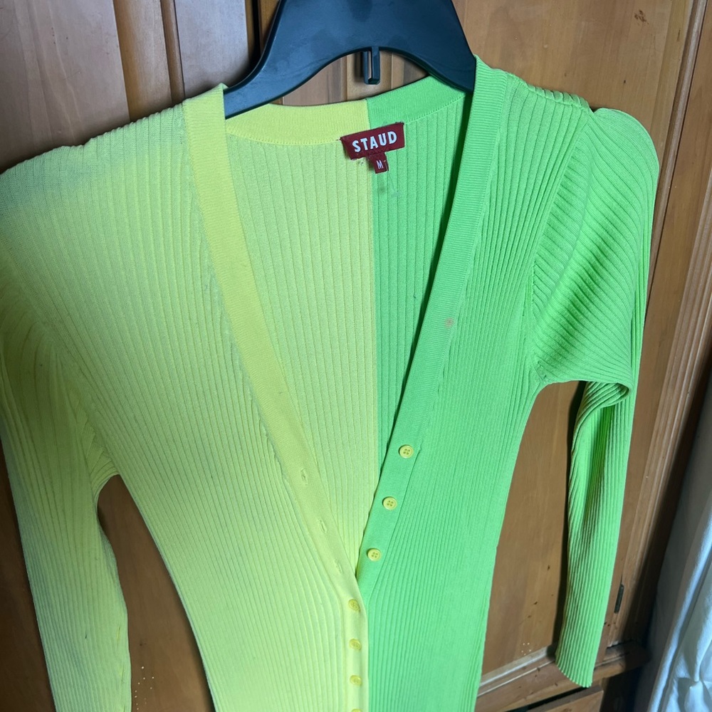 Staud shoko colorblock dress Size M - Picture 5 of 6